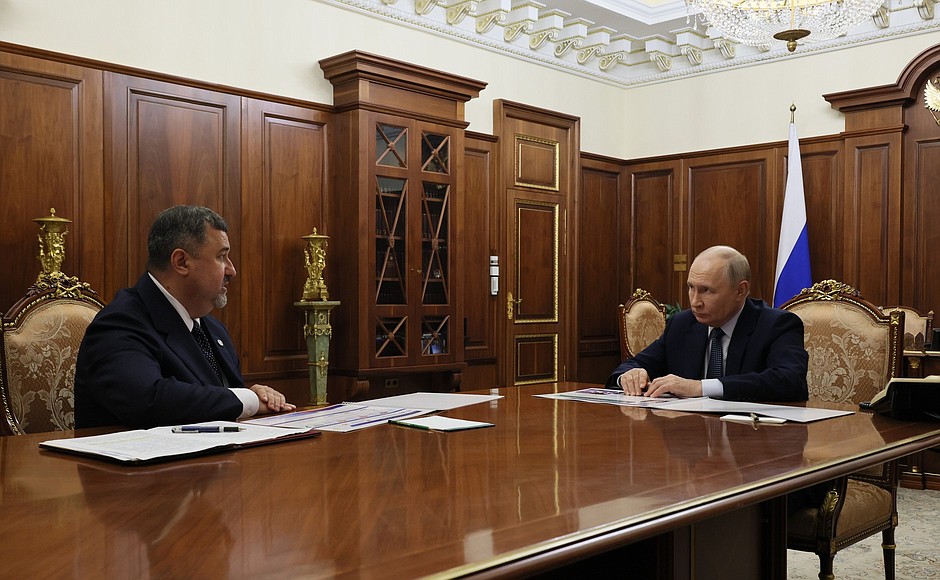 Магомед Рамазанов: Владимир Путин и Фёдор Щукин обсудили восстановление Дагестана