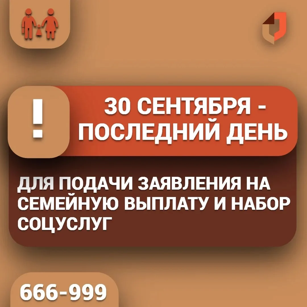 НСУ и семейная выплата: до 30 сентября