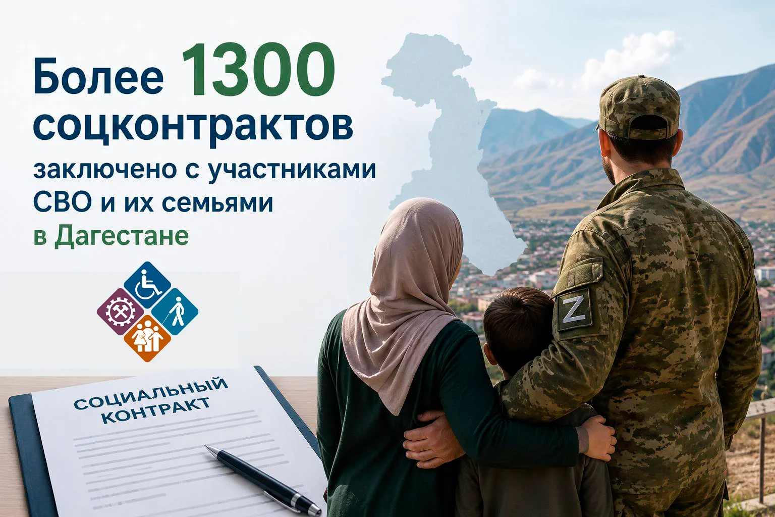 Участники СВО в Дагестане получают соцконтракты