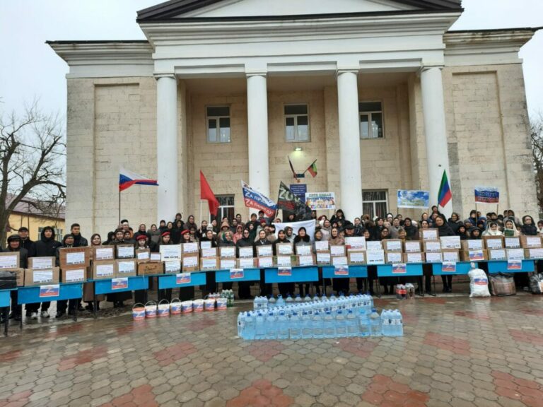 Школа им. Кадрии Ногайского района отправила очередной гуманитарный груз на СВО