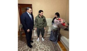 Джамаладин Гасанов навестил семью героя СВО