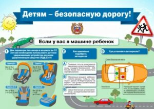 Специалисты разъяснили правила перевозки детей в автомобилях
