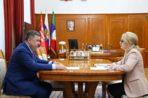 Фёдор Щукин обсудил социальную поддержку с руководством Социального фонда Дагестана