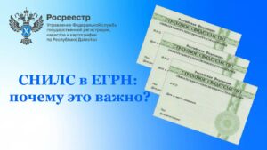 Росреестр разъяснил порядок внесения СНИЛС в ЕГРН